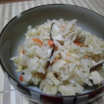 炊飯器ポン！楽チンで美味しい。ご馳走様♪